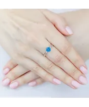 Женские Кольца_Серебро .925__Нанокристалл_5-Лазурит-Онлайн