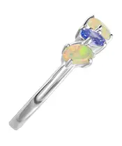 Женские Кольца_Серебро .925_ОПАЛ__3-Лазурит-Онлайн