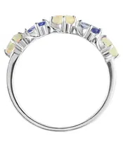 Женские Кольца_Серебро .925_ОПАЛ__4-Лазурит-Онлайн