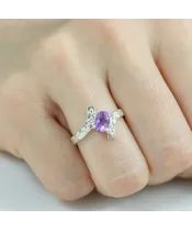 Женские Кольца_Серебро .925_АМЕТИСТ__6-Лазурит-Онлайн