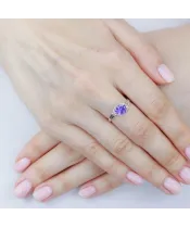Женские Кольца_Серебро .925__Нанокристалл_5-Лазурит-Онлайн