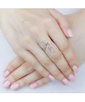 Женские Кольца_Серебро .925__Нанокристалл_4-Лазурит-Онлайн