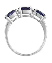 Женские Кольца_Серебро .925_ИОЛИТ__4-Лазурит-Онлайн