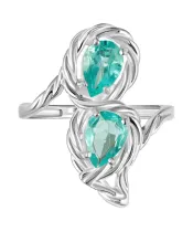 Женские Кольца_Серебро .925_АПАТИТ__2-Лазурит-Онлайн