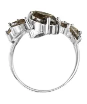 Женские Кольца_Серебро .925_РАУХТОПАЗ__4-Лазурит-Онлайн