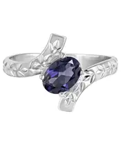 Женские Кольца_Серебро .925_ИОЛИТ__2-Лазурит-Онлайн