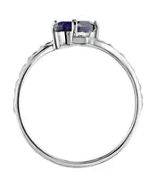 Женские Кольца_Серебро .925_ИОЛИТ__4-Лазурит-Онлайн