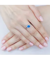 Женские Кольца_Серебро .925__Нанокристалл_5-Лазурит-Онлайн