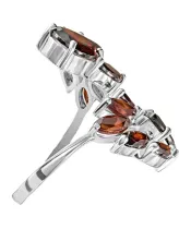 Женские Кольца_Серебро .925_ГРАНАТ__3-Лазурит-Онлайн