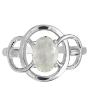 Женские Кольца_Серебро .925_ЛУННЫЙ КАМЕНЬ__2-Лазурит-Онлайн