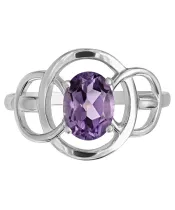 Женские Кольца_Серебро .925_АМЕТИСТ__2-Лазурит-Онлайн