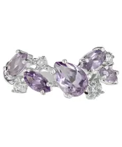 Женские Кольца_Серебро .925_АМЕТИСТ_Нанокристалл_2-Лазурит-Онлайн