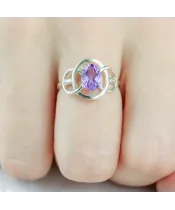 Женские Кольца_Серебро .925_АМЕТИСТ__6-Лазурит-Онлайн