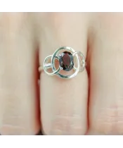 Женские Кольца_Серебро .925_РАУХТОПАЗ__6-Лазурит-Онлайн