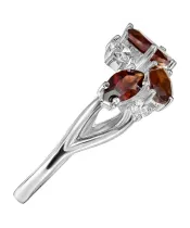 Женские Кольца_Серебро .925_ГРАНАТ_Нанокристалл_4-Лазурит-Онлайн