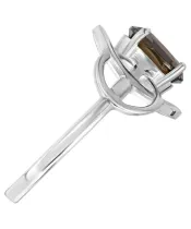 Женские Кольца_Серебро .925_РАУХТОПАЗ__3-Лазурит-Онлайн