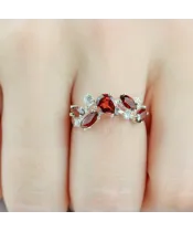 Женские Кольца_Серебро .925_ГРАНАТ_Нанокристалл_6-Лазурит-Онлайн