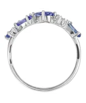 Женские Кольца_Серебро .925_ТАНЗАНИТ_Нанокристалл_3-Лазурит-Онлайн