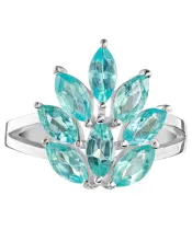 Женские Кольца_Серебро .925_АПАТИТ__2-Лазурит-Онлайн