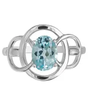 Женские Кольца_Серебро .925_ТОПАЗ__2-Лазурит-Онлайн