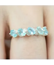 Женские Кольца_Серебро .925_АПАТИТ__6-Лазурит-Онлайн