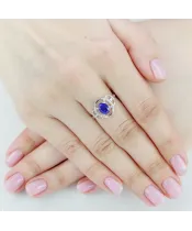 Женские Кольца_Серебро .925_САПФИР__5-Лазурит-Онлайн