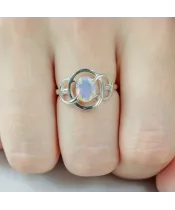 Женские Кольца_Серебро .925_ОПАЛ__6-Лазурит-Онлайн