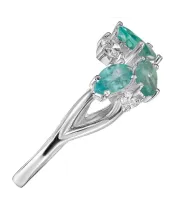 Женские Кольца_Серебро .925_АПАТИТ_Нанокристалл_4-Лазурит-Онлайн