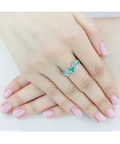 Женские Кольца_Серебро .925_АПАТИТ_Нанокристалл_5-Лазурит-Онлайн