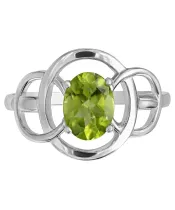 Женские Кольца_Серебро .925_ХРИЗОЛИТ__2-Лазурит-Онлайн