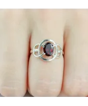 Женские Кольца_Серебро .925_ГРАНАТ__6-Лазурит-Онлайн