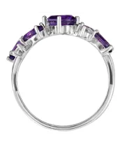 Женские Кольца_Серебро .925_АМЕТИСТ_Нанокристалл_3-Лазурит-Онлайн