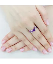 Женские Кольца_Серебро .925_АМЕТИСТ_Нанокристалл_5-Лазурит-Онлайн