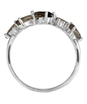 Женские Кольца_Серебро .925_РАУХТОПАЗ_Нанокристалл_3-Лазурит-Онлайн