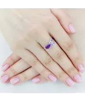 Женские Кольца_Серебро .925_АМЕТИСТ__5-Лазурит-Онлайн