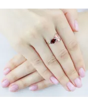 Женские Кольца_Серебро .925_ГРАНАТ__5-Лазурит-Онлайн