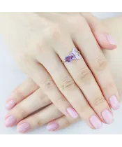 Женские Кольца_Серебро .925_АМЕТИСТ__5-Лазурит-Онлайн