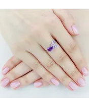 Женские Кольца_Серебро .925_АМЕТИСТ__5-Лазурит-Онлайн