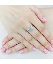 Женские Кольца_Серебро .925_ТОПАЗ__4-Лазурит-Онлайн