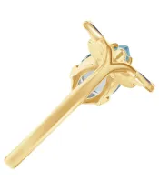 Женские Кольца_Серебро .925_ТОПАЗ__4-Лазурит-Онлайн