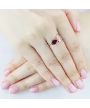 Женские Кольца_Серебро .925_ГРАНАТ__5-Лазурит-Онлайн