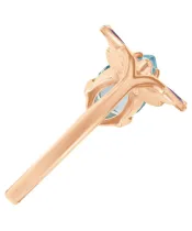 Женские Кольца_Серебро .925_ТОПАЗ__4-Лазурит-Онлайн