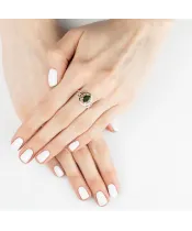 Женские Кольца_Серебро .925_ХРОМДИОПСИД__7-Лазурит-Онлайн