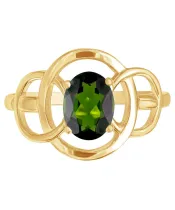 Женские Кольца_Серебро .925_ХРОМДИОПСИД__3-Лазурит-Онлайн