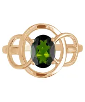 Женские Кольца_Серебро .925_ХРОМДИОПСИД__3-Лазурит-Онлайн