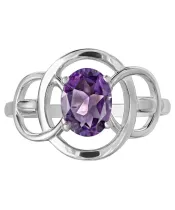 Женские Кольца_Серебро .925_АМЕТИСТ__2-Лазурит-Онлайн