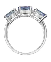 Женские Кольца_Серебро .925_ТАНЗАНИТ__4-Лазурит-Онлайн