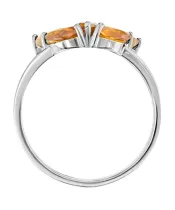 Женские Кольца_Серебро .925_ЦИТРИН__4-Лазурит-Онлайн