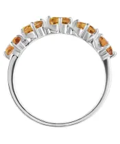 Женские Кольца_Серебро .925_ЦИТРИН__4-Лазурит-Онлайн