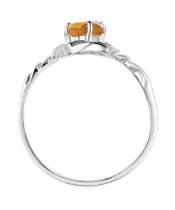 Женские Кольца_Серебро .925_ЦИТРИН__4-Лазурит-Онлайн